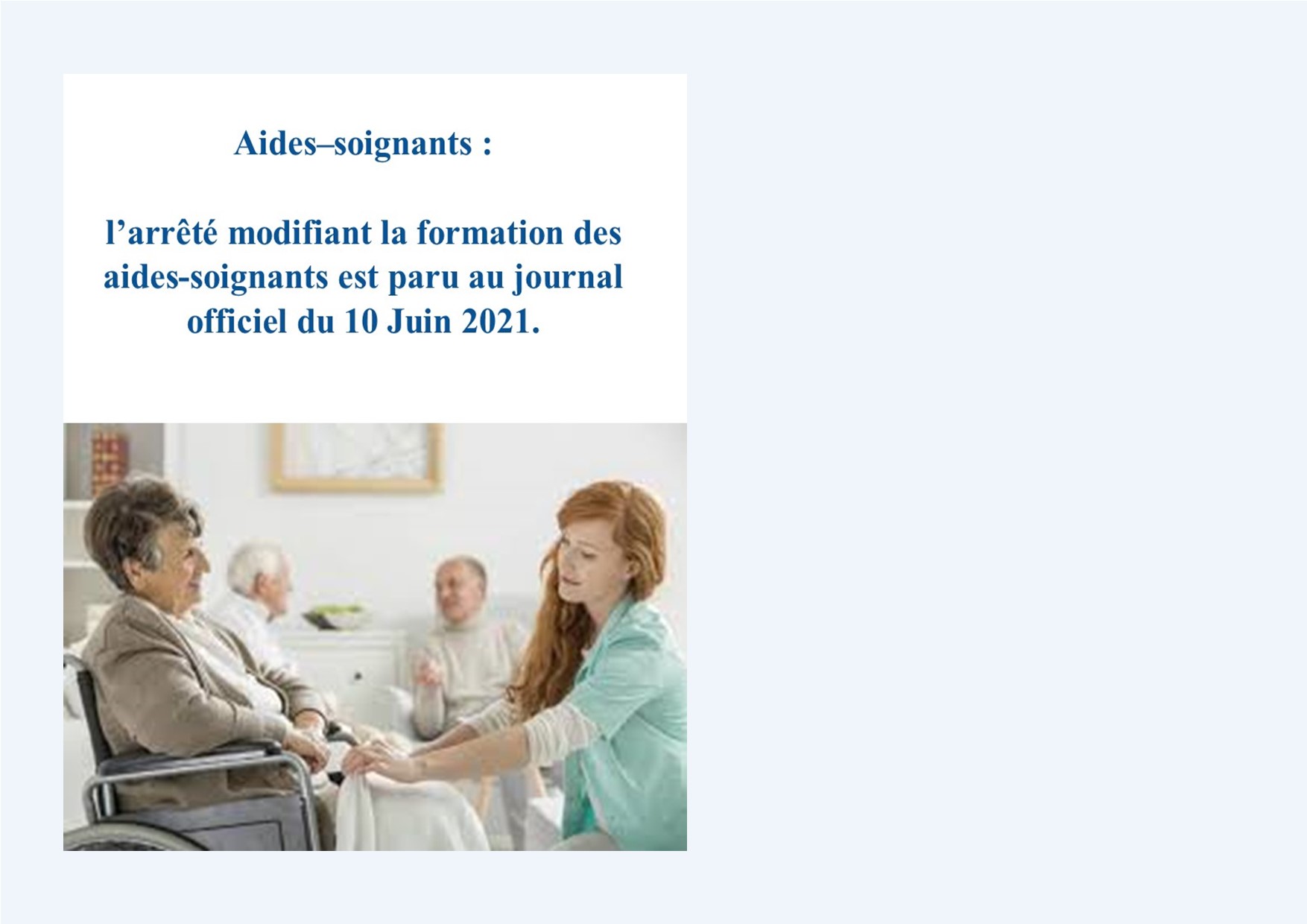 Arrêté Du 10 Juin 2021 Aide Soignant